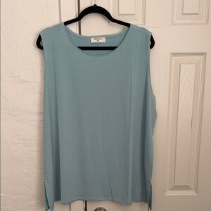Zenana Outfitters Mint/Teal Blue Sleeveless Swing Tank